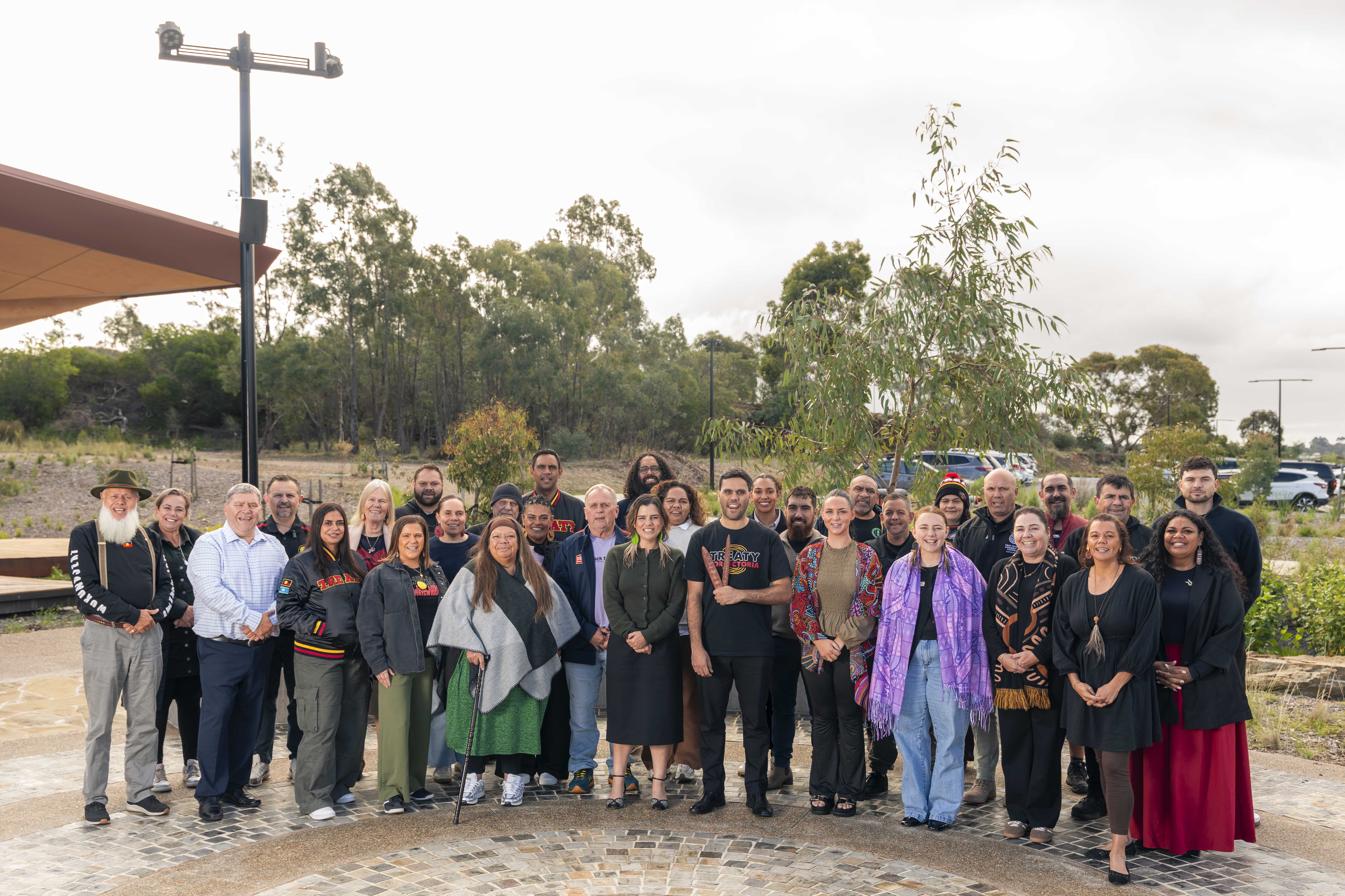 Newly-elected members of the First Peoples’ Assembly of Victoria meet for the first time at DJAARA on Dja Dja Wurrung Country.
