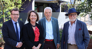 David Tennant, Toni Wren, Professor Hayden Raysmith and Dr Michael Liffman