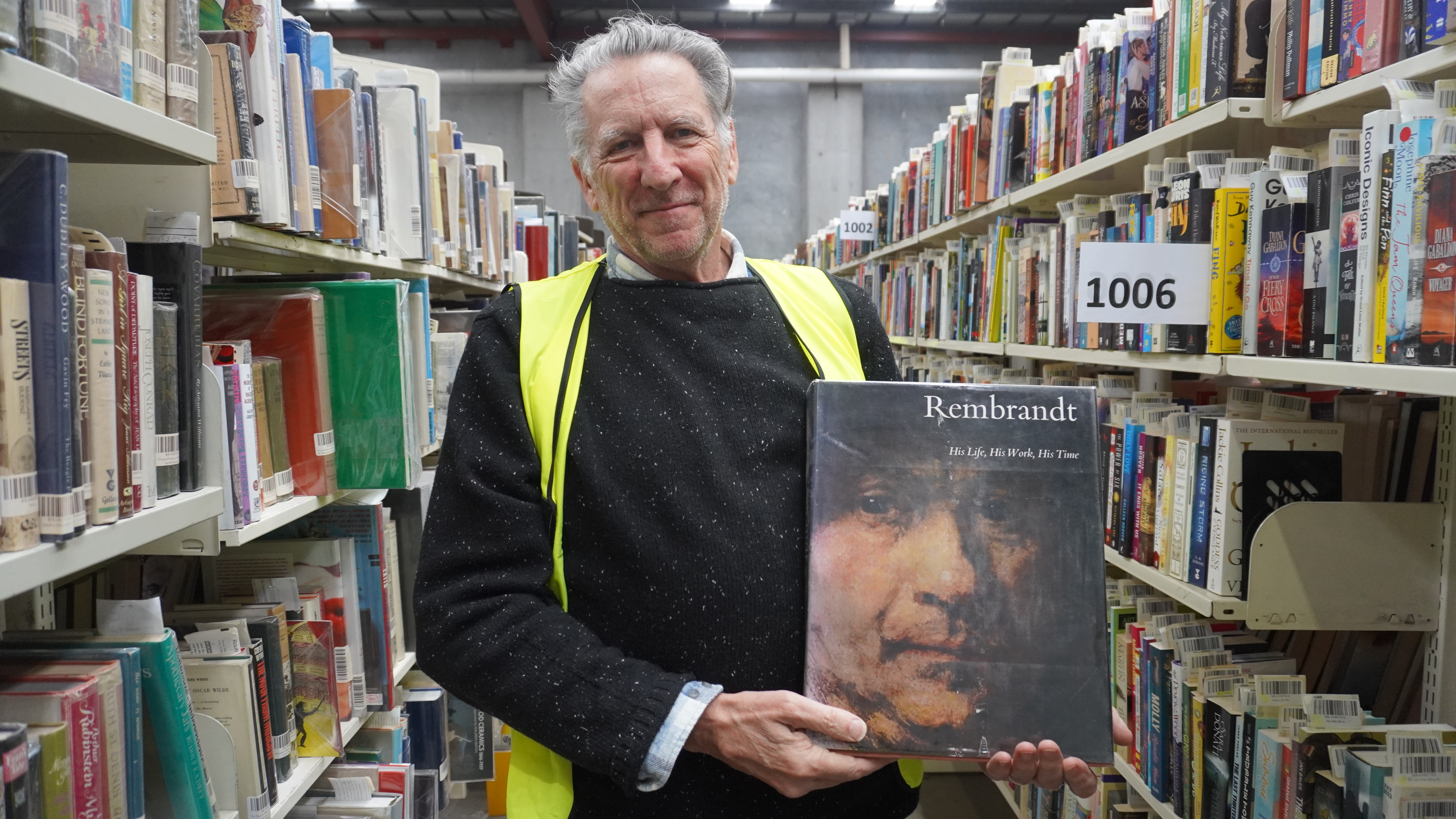 Bob Burton Brotherhood Books volunteer and rare collection expert
