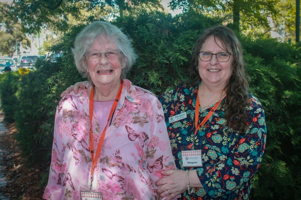 Left to right, Berice and Margaret 