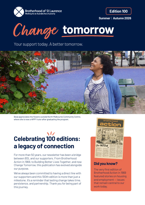 Change tomorrow Summer/Autmn 2026