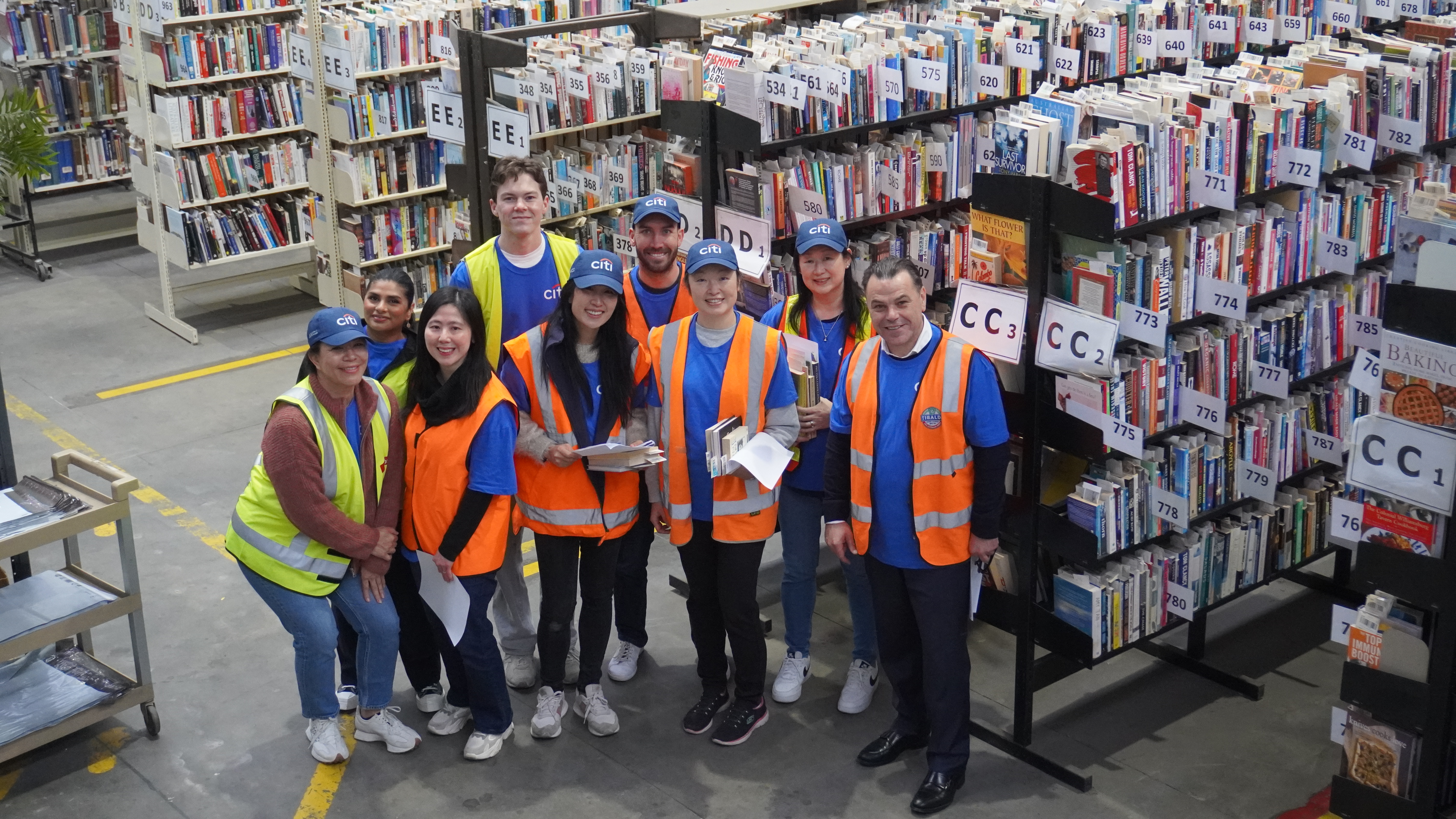 Citi Australia volunteering at Brotherhood Books