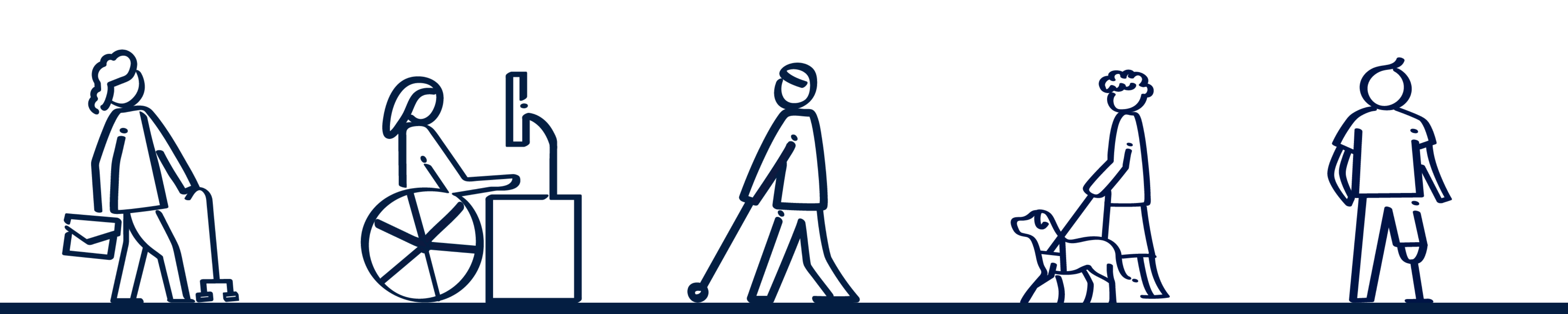 Illustration representing diversity, equity and inclusion, highlighting accessibility and disability as one important dimension.