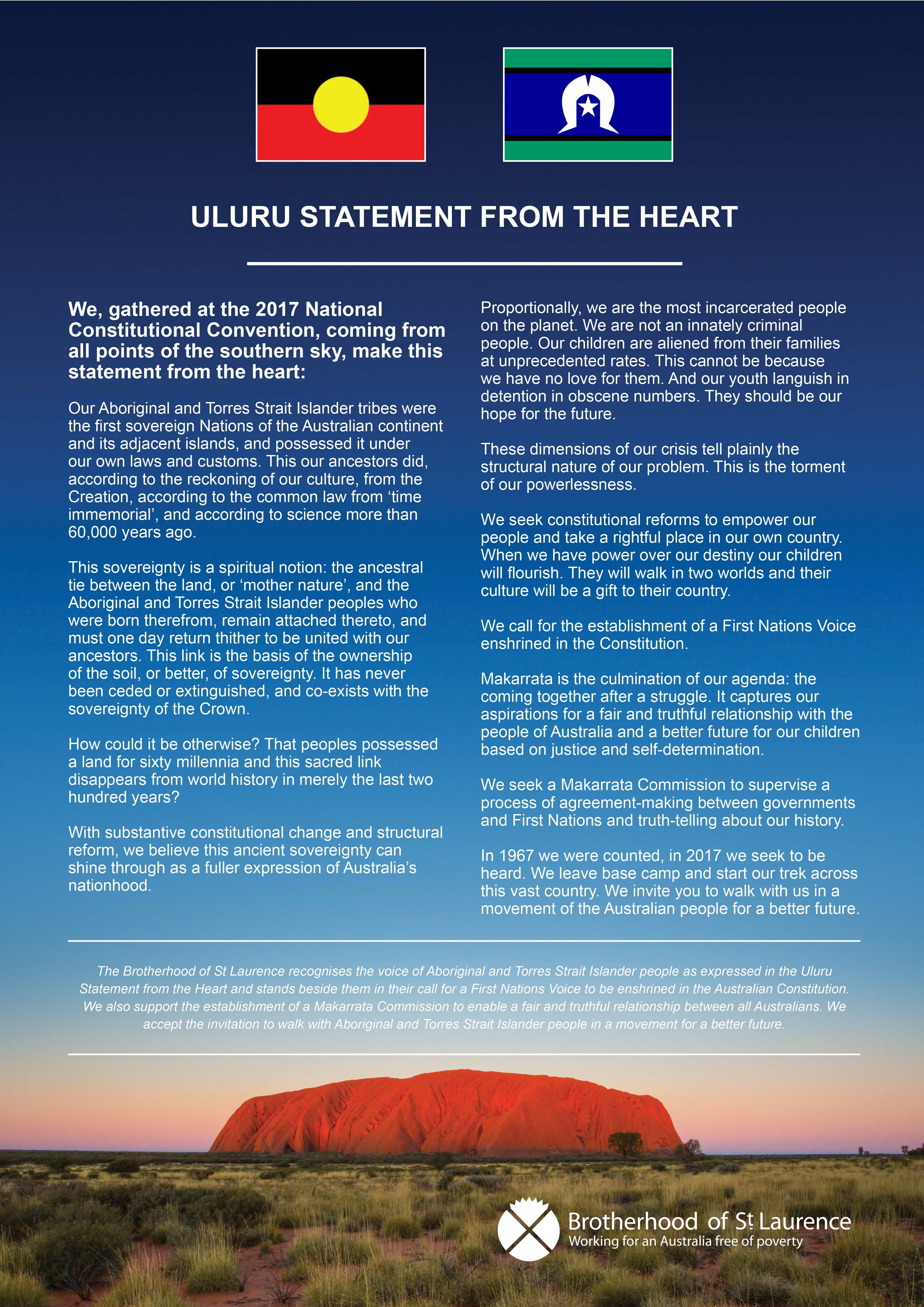 Uluru Statement of the Heart poster