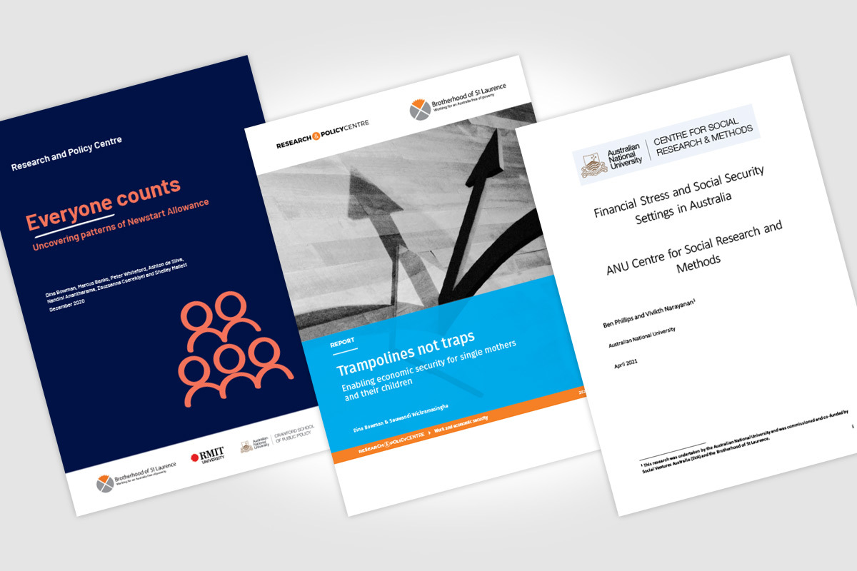 The front covers of three reports