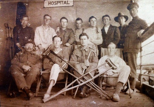Historic photo of a military hospital