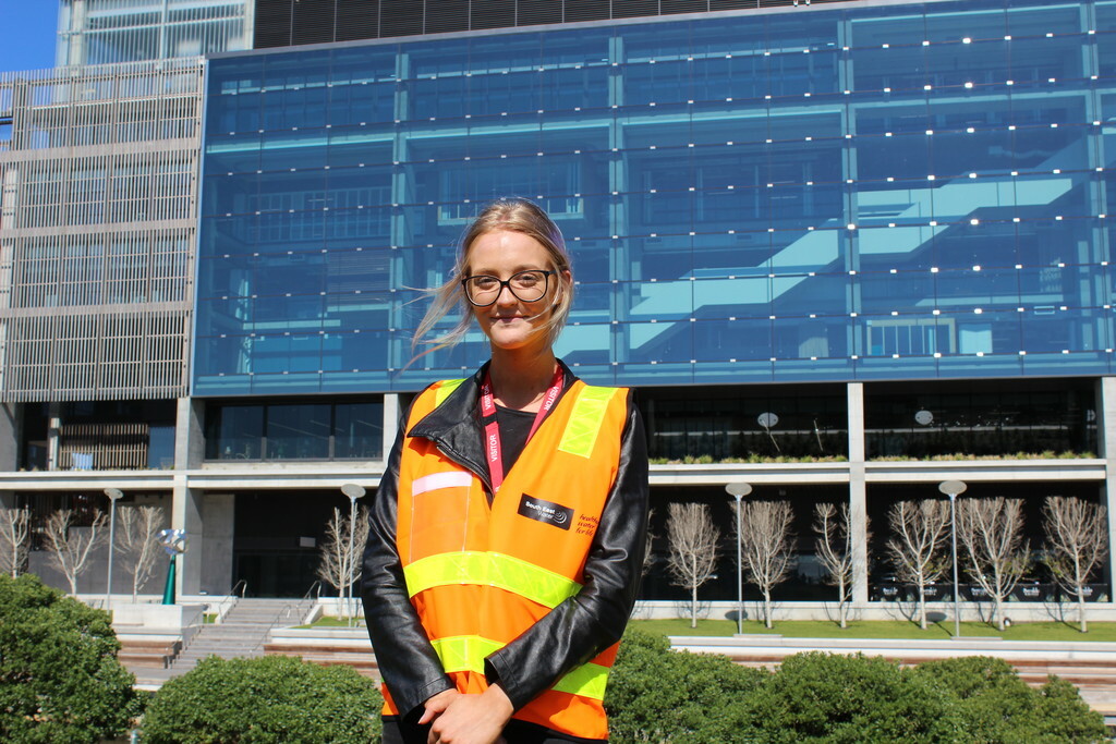 Trainee outside South East Water