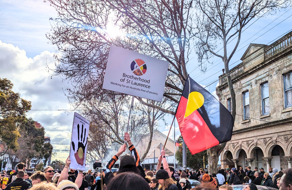 BSL taking part in the NAIDOC March.