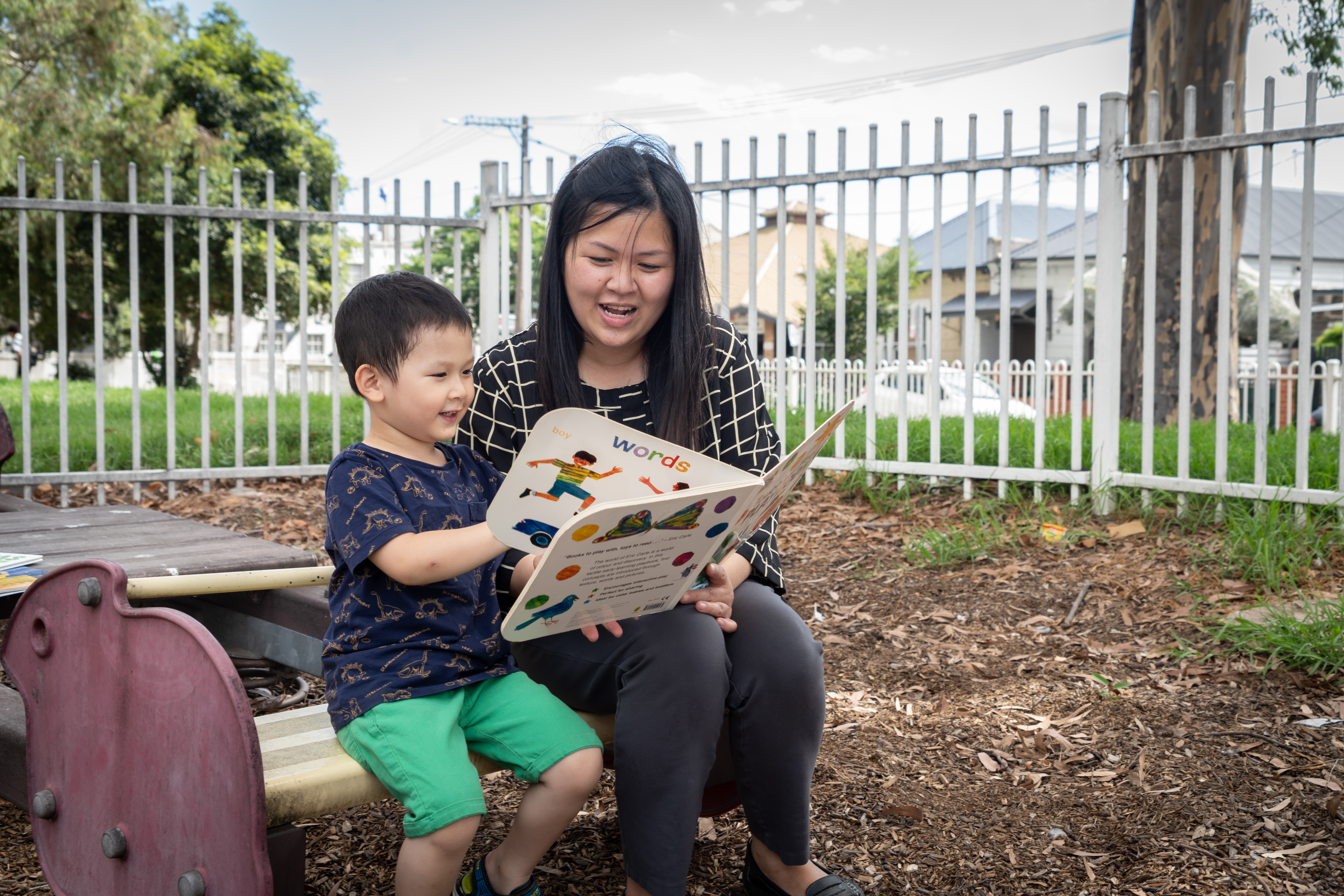 Linh and her son, David. 