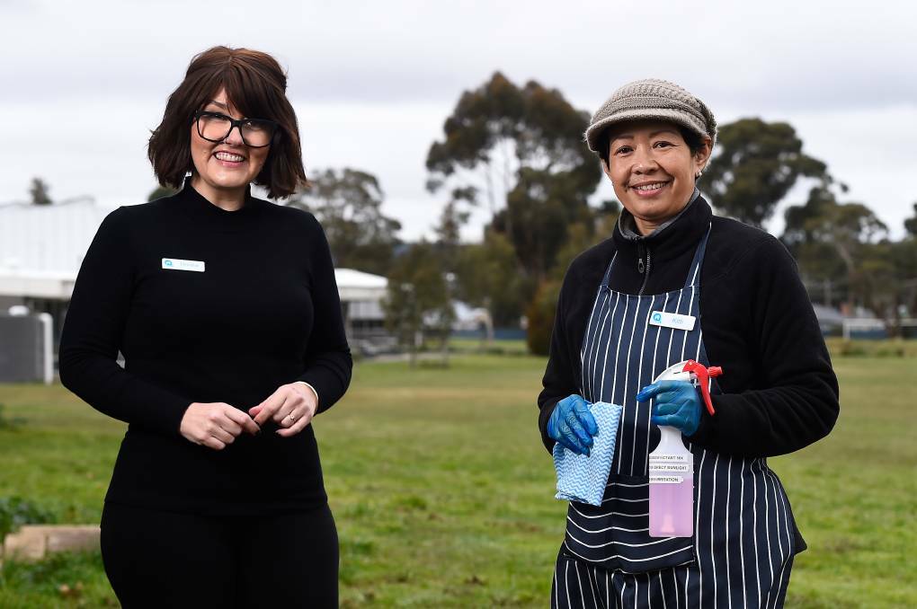 BSL is pleased to support the Working for Victoria initiative, providing job opportunities to people like Donna and Kitti at the Ballarat Work and Learning Centre, a joint BSL and Ballarat Neighbourhood Centre partnership. Photo by Adam Trafford, The Courier newspaper.