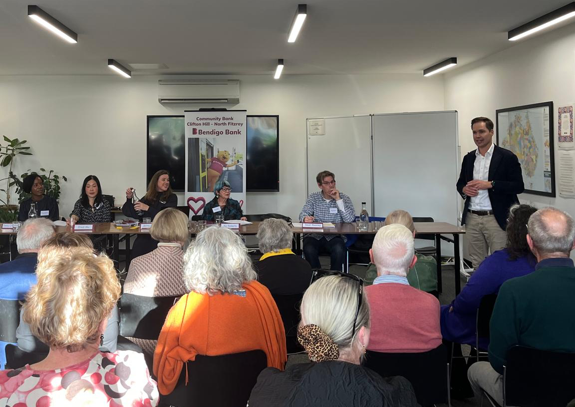 Brotherhood of St. Laurence Executive Director Travers McLeod addresses Community Bank AGM