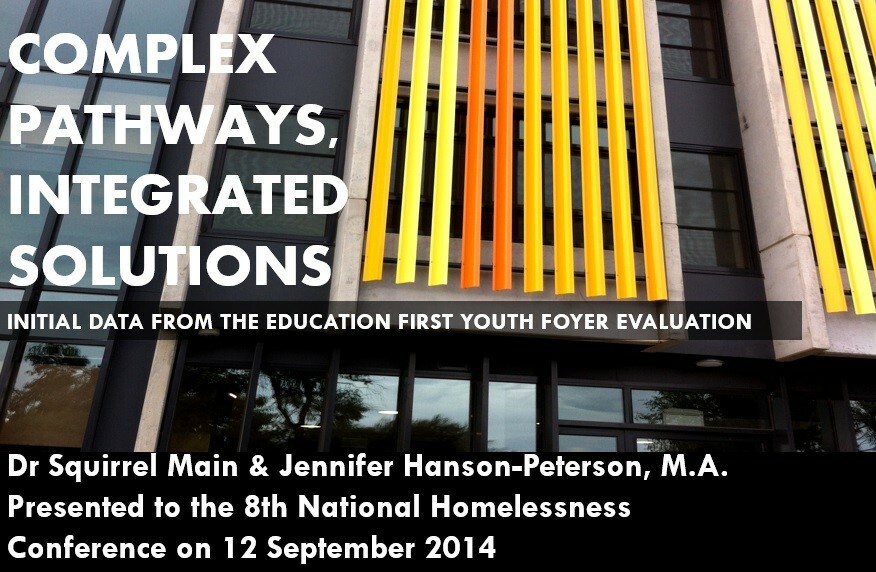 Flyer: Complex pathways, integrated solutions - data from the first youth foyer evaluation