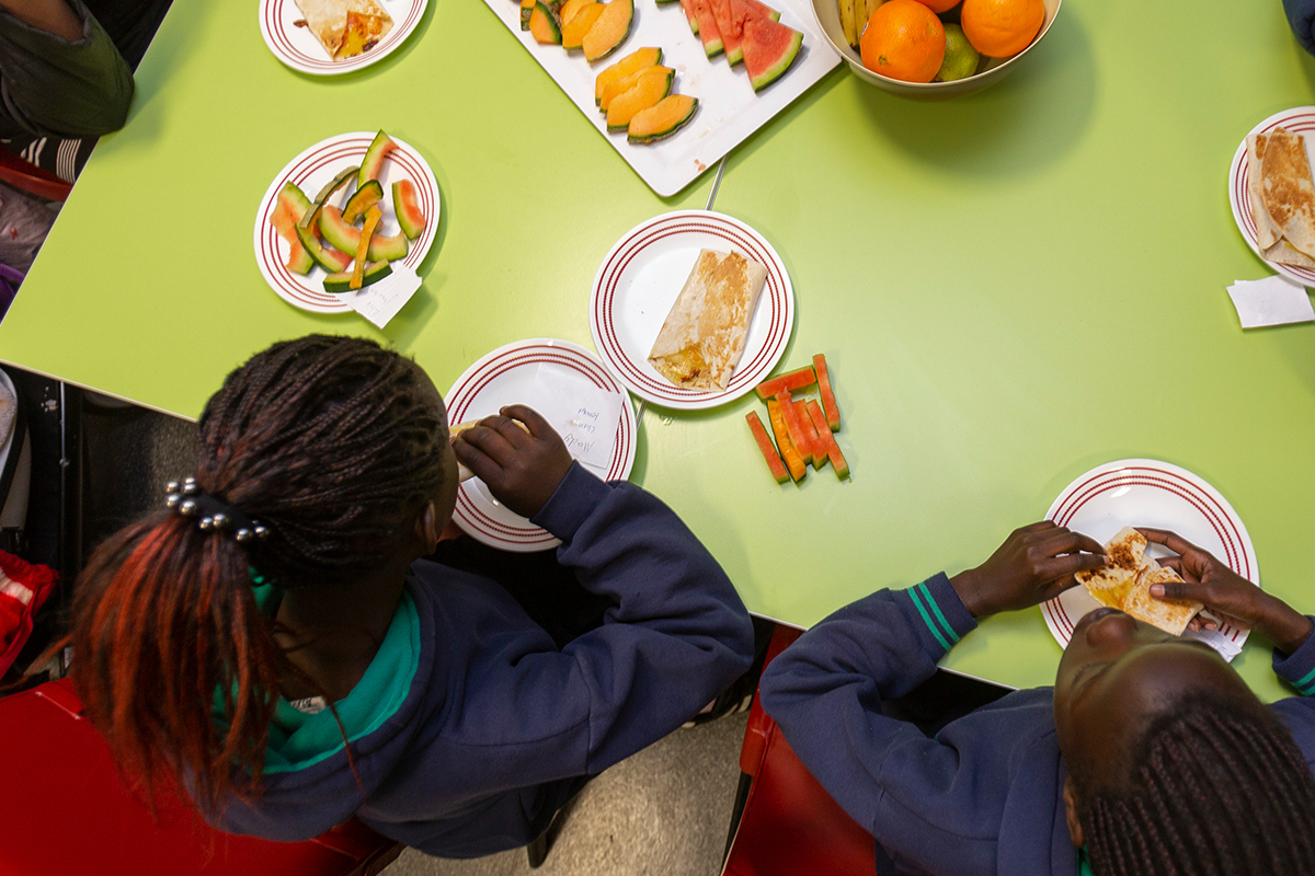 Burritos are a popular choice with the kids at Breakfast Club.