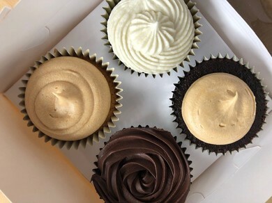 Box of four cupcakes